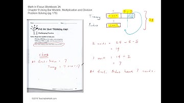 MIF Workbook 3A Solutions Ch.9 Using Bar Models Multiplication & Division Problem Solving