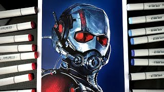 Drawing Ant-Man with Copics