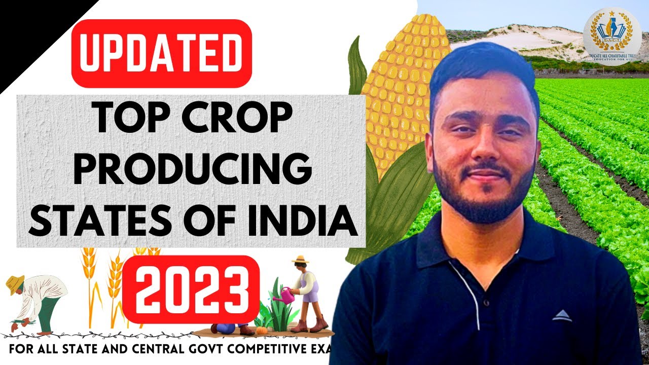 UPDATED Top Crop Producing States of India 2023 By Tawqeer Sir YouTube