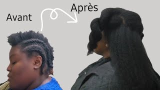 Routine simple pour des cheveux longs et épais / Traitement naturel anti-casse
