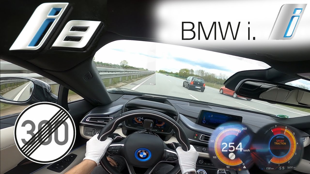 BMW i8 ACCELERATION TOP SPEED NO LIMIT AUTOBAHN POV TESTDRIVE GERMANY ...