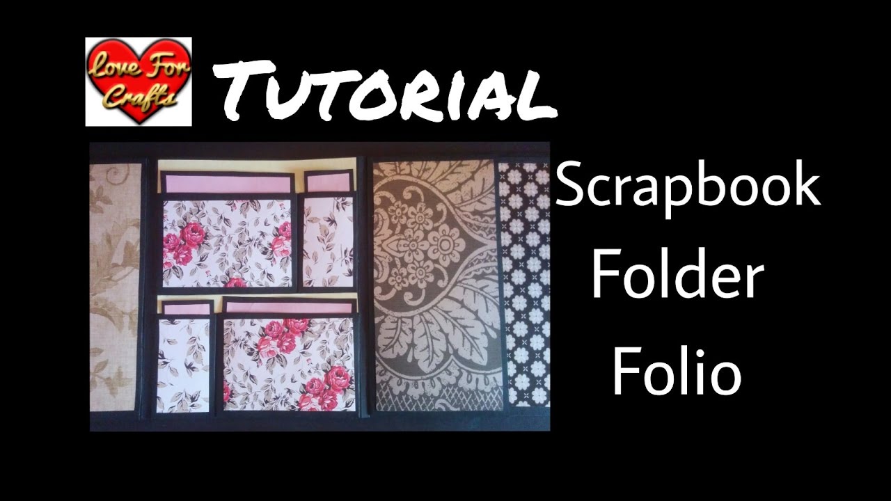 Tutorial - Scrapbook Folder Folio | DIY Scrapbook | Folding Scrapbook handmade scrapbook for baby girl