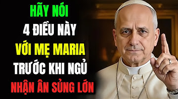 ĐỨC GIÁO HOÀNG LÊÔ XIV TIẾT LỘ: Hãy nói 4 điều này với mẹ Maria trước khi ngủ, để nhận ÂN SỦNG lớn.