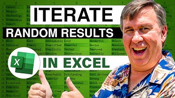 Excel - Iterate Multiple Random Results - Episode 2155