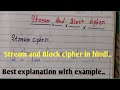 Stream and Block Cipher Explained in Hindi