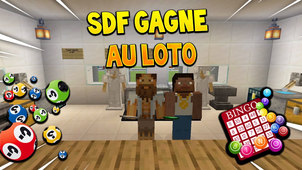 UN SDF GAGNE AU LOTO ! MINECRAFT COURT MÉTRAGE RP - YouTube