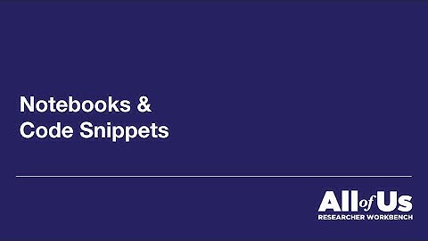 Using Jupyter Notebook & Code Snippets