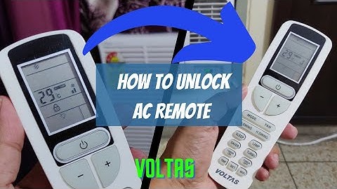 How to Unlock Voltas AC Remote - Hindi Video - Window AC Remote issue