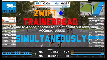 ZWIFT - How to use TRAINERROAD and ZWIFT at the SAME TIME