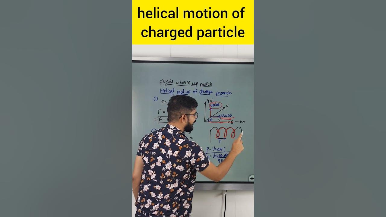 Helical motion of charged particle Moving Charges And