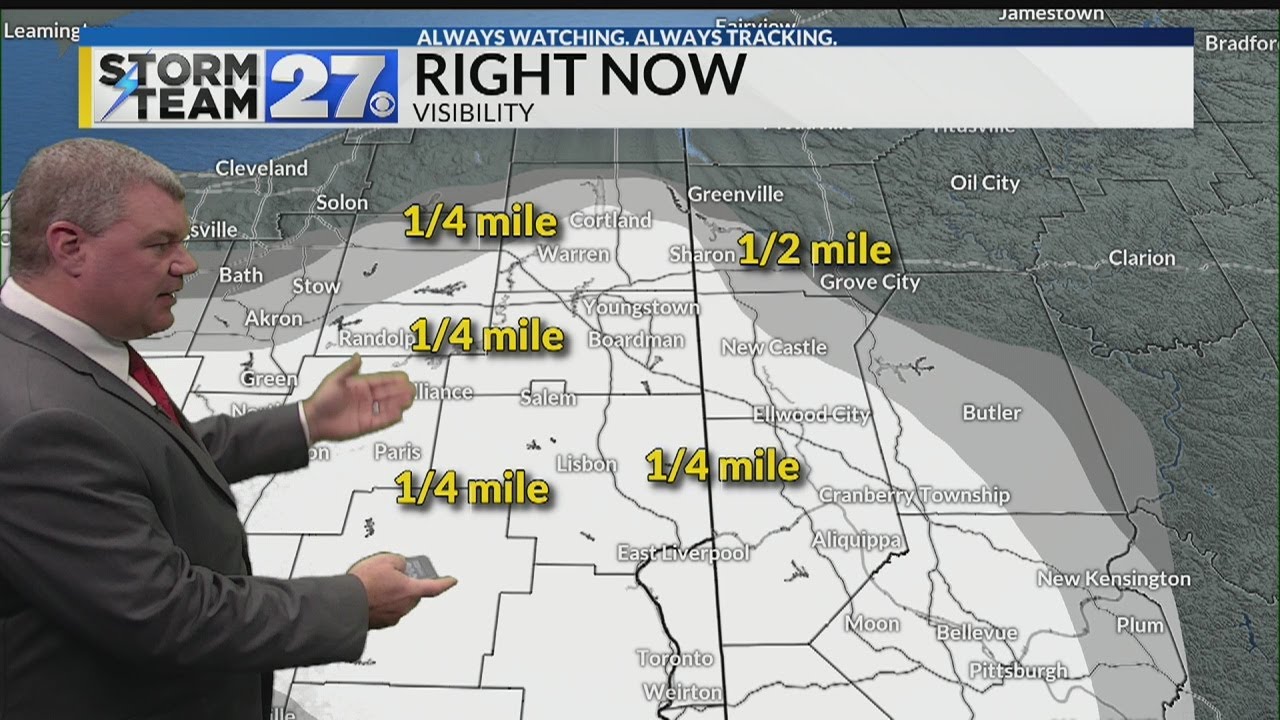 Dense fog will continue for your Christmas Eve - YouTube