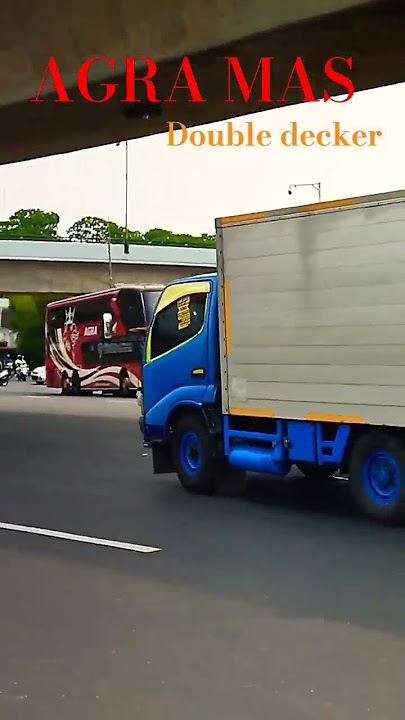 Bus Double decker AGRA MAS tampil gagah dan garang..mantabs #agramas #doubledecker #busmania