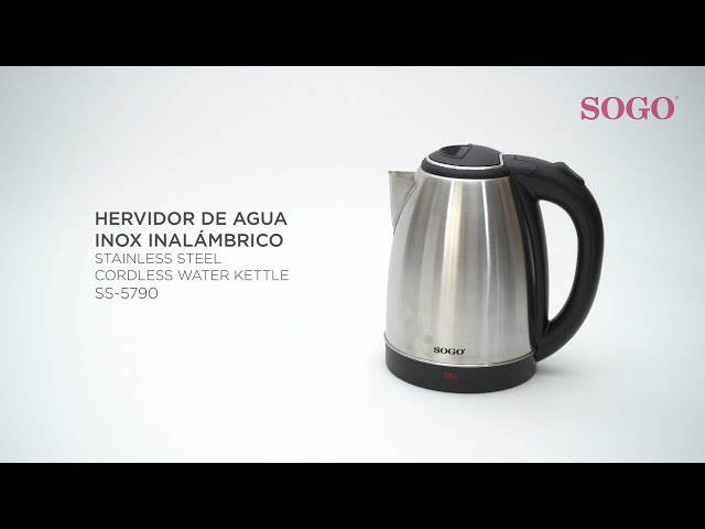  Hervidor de agua eléctrico inalámbrico de acero