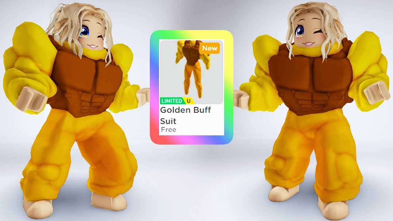 LIMITED STOCK] *FREE ITEM* How To Get GOLDEN BUFF SUIT on Roblox