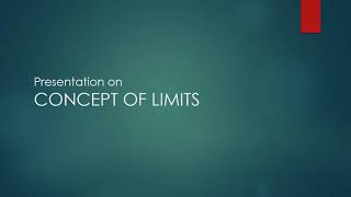 Presentation on Limit (Mathematics related)#powerpoint👉
