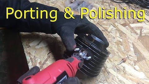 80cc 2-Stroke Motorized Bike Build EP2 - Porting & Polishing