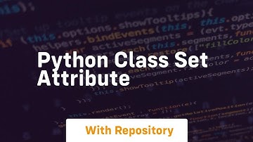 python class set attribute