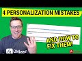 4 Personalization Mistakes in Cold Email KILLING Your Conversion Rate