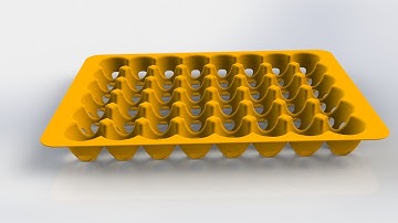 Solidworks: Egg tray