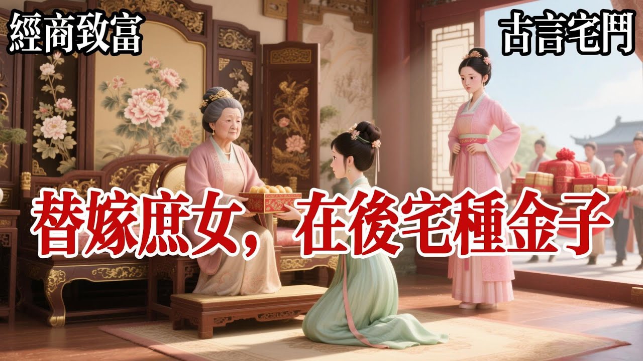 【純爽文】嫡姐尋死覓活要嫁真愛。我成了倒黴的替嫁鬼，他人取笑我庶女嫁庶子，天造地設的一對，就算是後宅一畝三分地，我也要種出金疙瘩來，嫡姐出門禮佛歸來，一哭二鬧三上吊