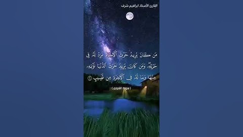 القارئ ابراهيم شرف ابوطالب Ibrahim Sharaf Abutaleb