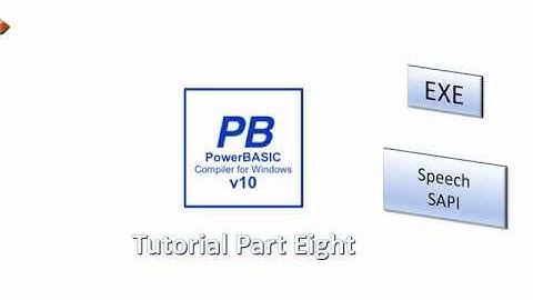 PowerBasic Windows Compiler tutorial Part 8 - SAPI , speech generation