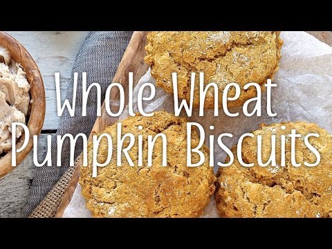 Whole Wheat Pumpkin Biscuits