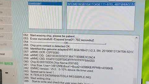 Tesla replacement eMMC programming