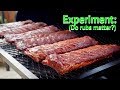 Competition Ribs Experiment on Lone Star Grillz Smoker | Rub matters?