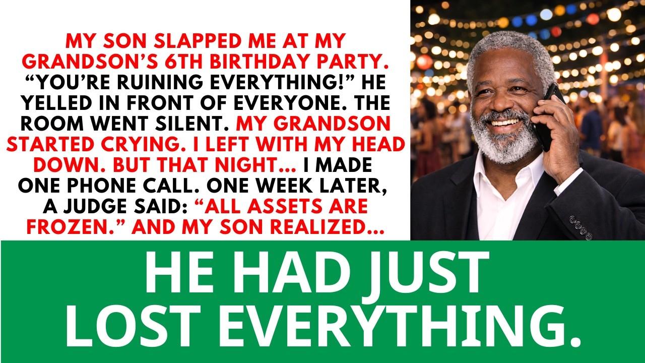 My Son Slapped Me At My Grandson’s 6th Birthday Party—One Week Later,A Judge Took...Love Dad Stories