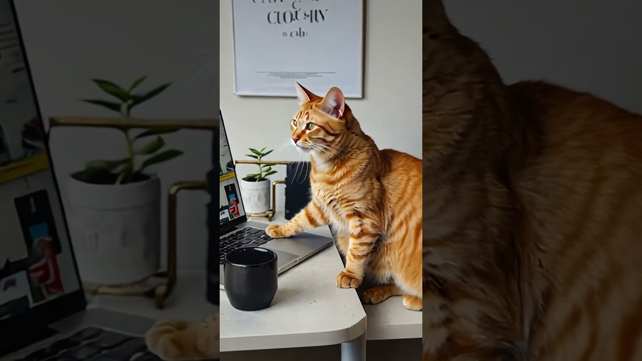 Cat Becomes an Influencer: The Cutest Social Media Star! 🐾📱✨