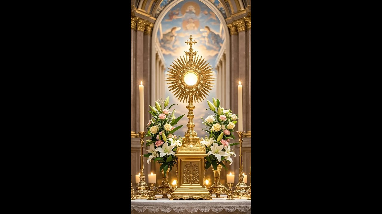 5 MINUTOS COM JESUS NO SACRAMENTO – O Amor Que Reconstrói Os Pedaços Do Teu Ser 🧩💓