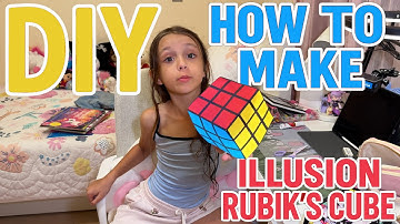 DIY Paper Rubik’s Cube Illusion | Easy Optical Trick to Prank Your Friends!