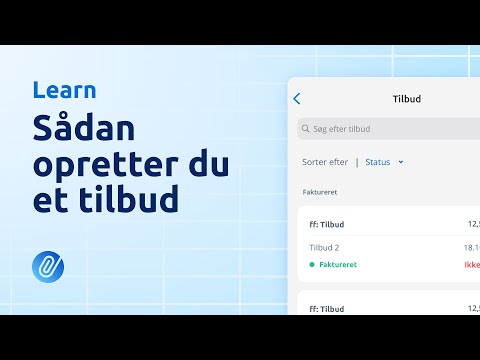 Sådan opretter du et tilbud via mobilapp - Dinero Learn