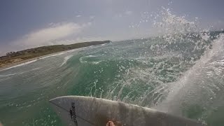 surfing west Cornwall 2017 GoPro