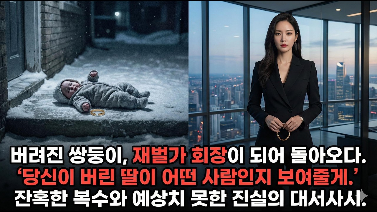 [막장]버려진 쌍둥이, 재벌가 회장이 되어 돌아오다. 