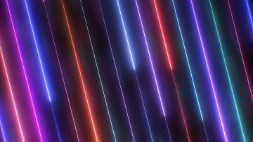 Diagonal Neon Line Laser Beams of Abstract Futuristic Glow Stripes 4K 60fps Wallpaper Background