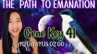 AQUARIUS DESTINY✨GENE KEY 41 // GATE 41 HUMAN DESIGN