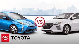 2019 Toyota Prius vs Hyundai Ioniq Hybrid Comparison | Toyota