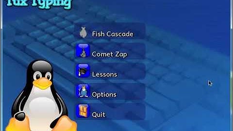 Tux Typing - Et Touch program for barn