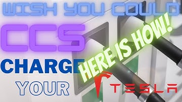 Make your Tesla charge at CCS chargers. What you need to charge at any CCS station. DIY. How to...