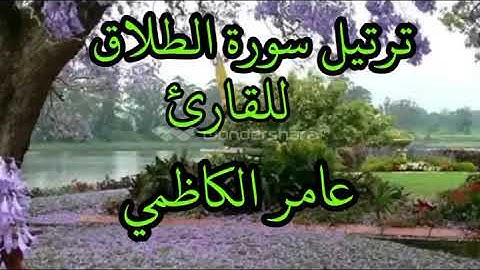 ترتيل سورة الطلاق للقارئ عامر الكاظمي