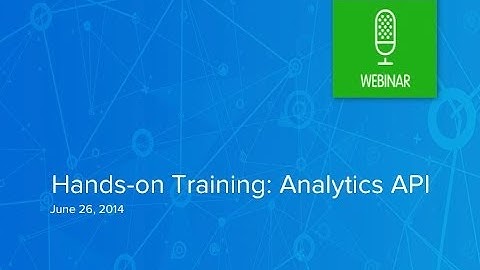 Salesforce1 Analytics API Hands-On Training