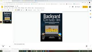 Creating an Event Flyer in Google Slide