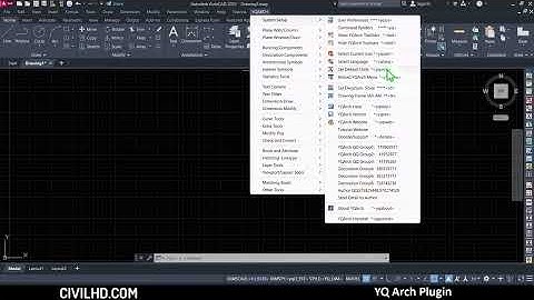 01 YQ Arch Plugin manu #autocad #yqarch #autocad2021