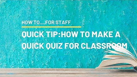 Quick Tip | How to Make a Quick Quiz on Google Drive