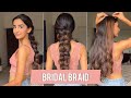 Big Braid Hairstyle For Long Hair | Indian Bridal Braid Hairstyle | Hair Extensions India #shorts