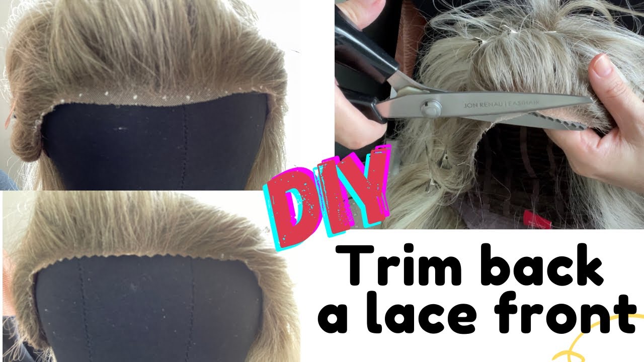 Cutting Lace with Zigzag Scissor, Best Way to Cut Lace Off, Lace Front Wigs