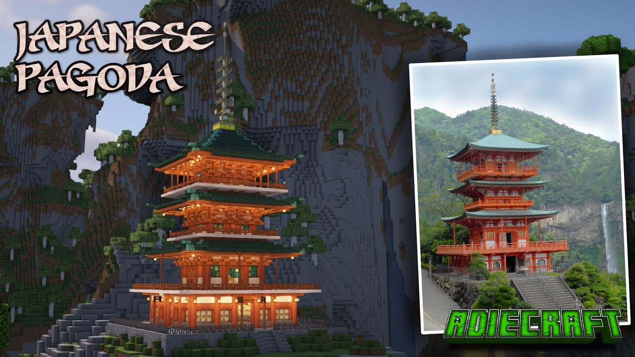 Minecraft: How to build a Ultimate Japanese Pagoda Minecraft Map