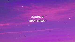 KAROL G, Nicki Minaj -  Tusa (Lyrics - Letra)